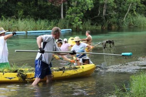 Scoop Into Kayak