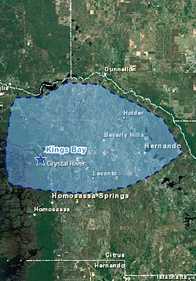 Springshed map