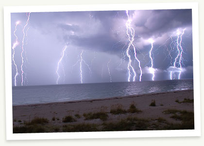 Lightning at the Beach