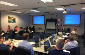 Classroom of participants at workshop