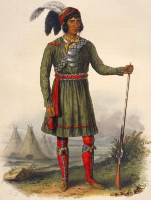 Historical illustraction of Chief Osceola