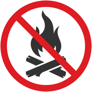 No campfires graphic