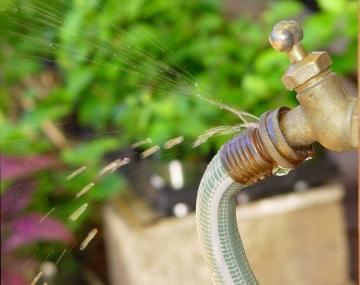 Leaky spigot or hose