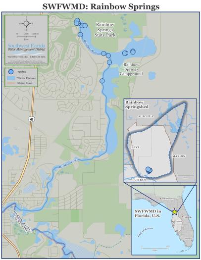 Map of Rainbow Springs