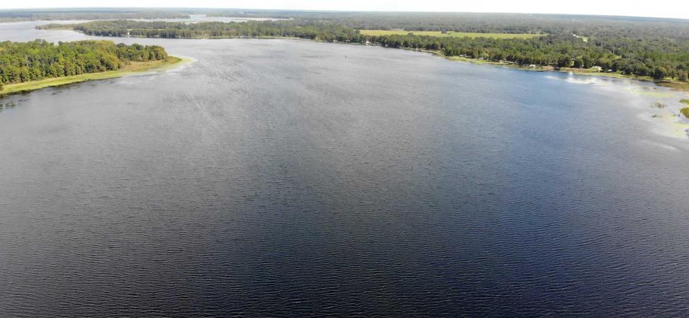 Aerial view of Lake Rousseau