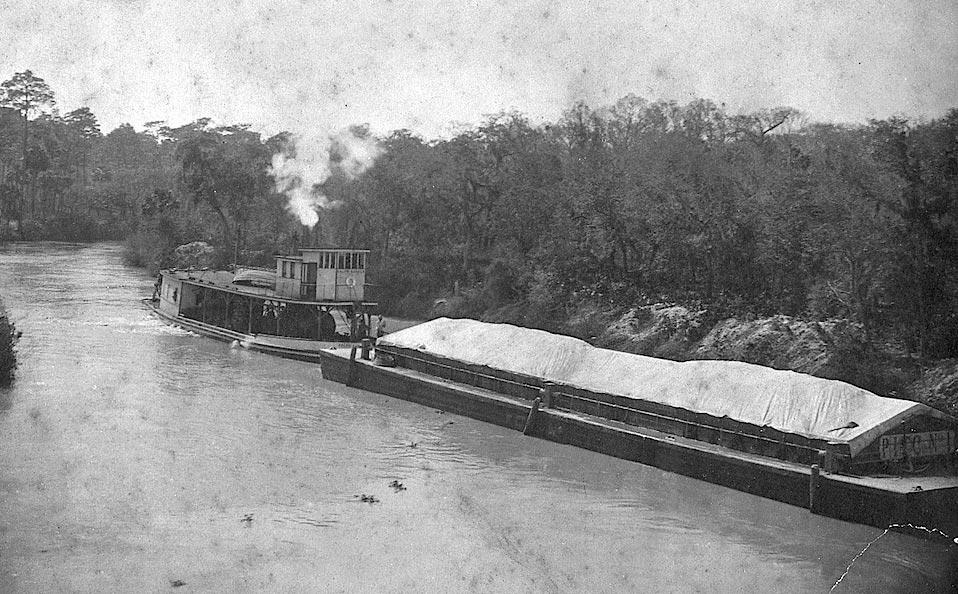 Historical photo of barge