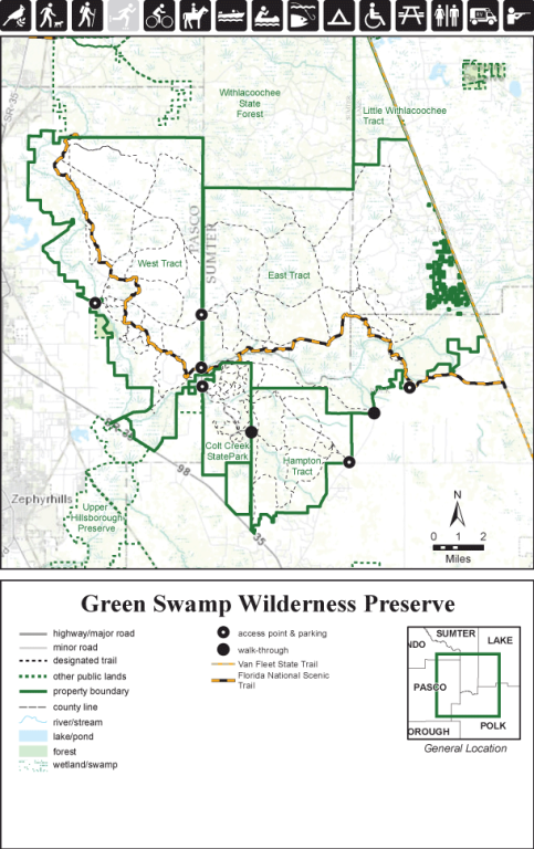 Green Swamp Wilderness map thumbnail