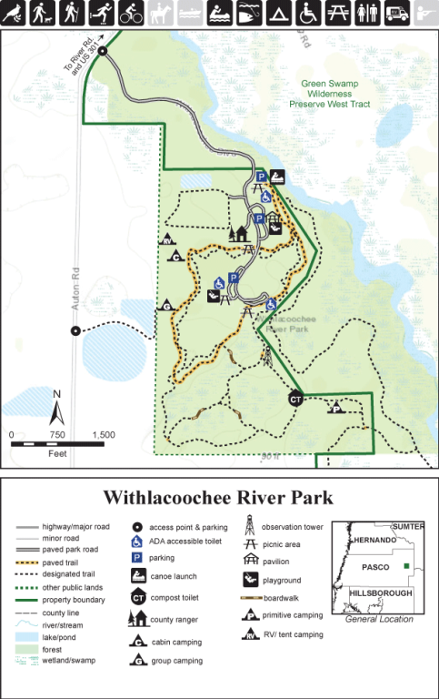 Withlacoochee River Park map - Withlacoocheeriverpark