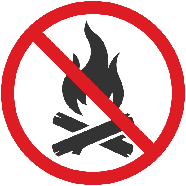 No campfires graphic