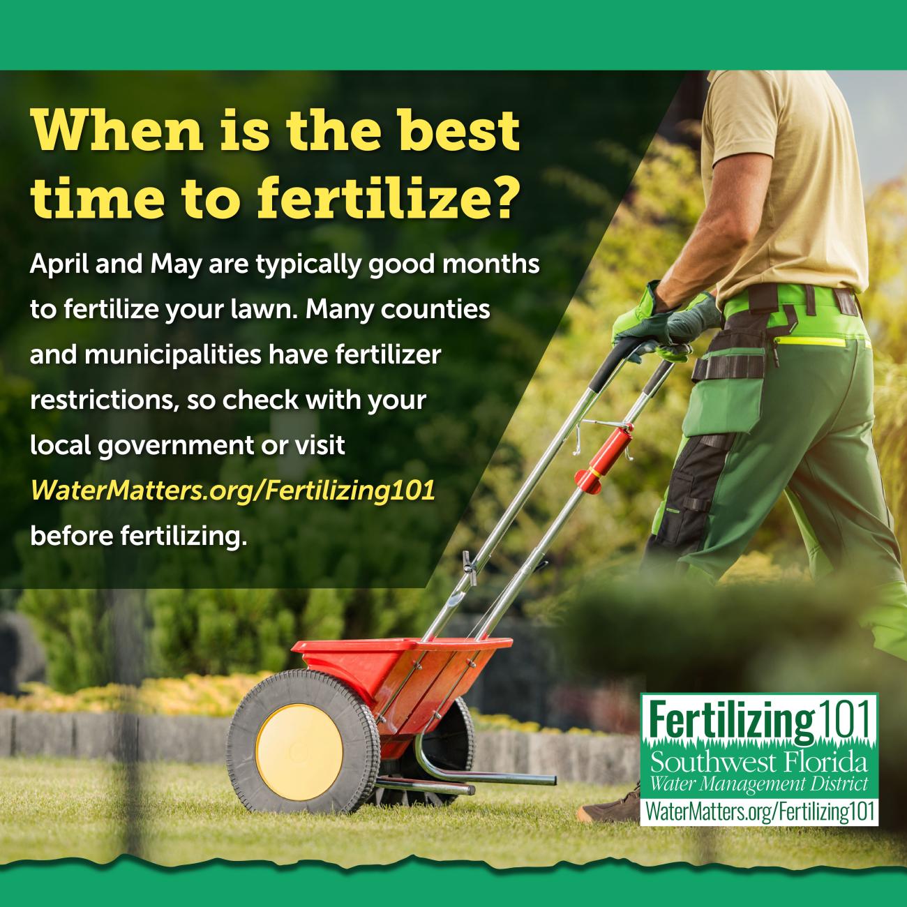 Graphic: When is the best time to fertilize?