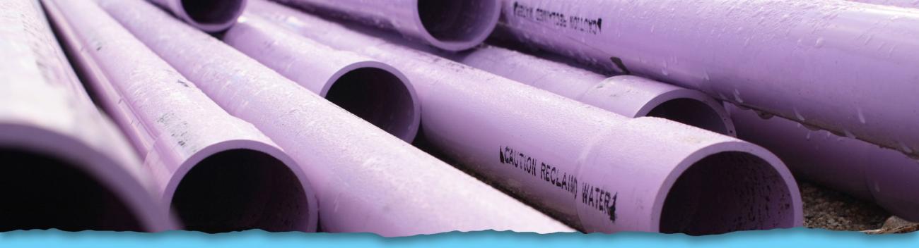 Purple Pipes for reclaimed water