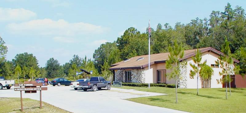 office and parking lot at Flatwoods