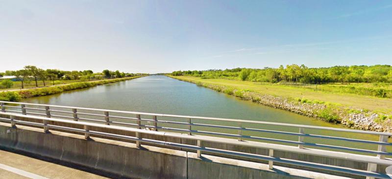 long narrow canal