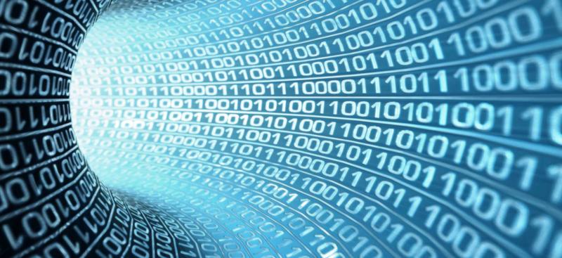 data tunnel displaying numbers