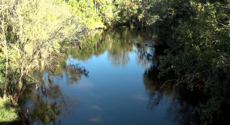 Black water aerial view