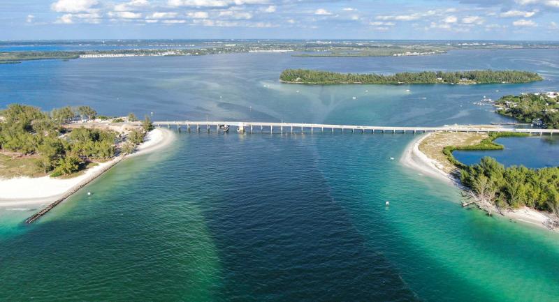 Aerial view of Anna Marie Island