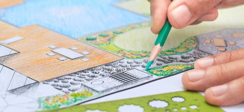 Designing landscape plan
