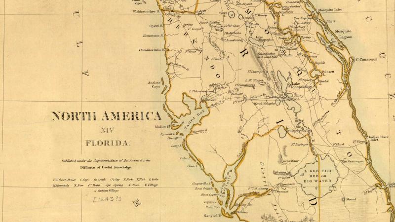 Florida map 1833