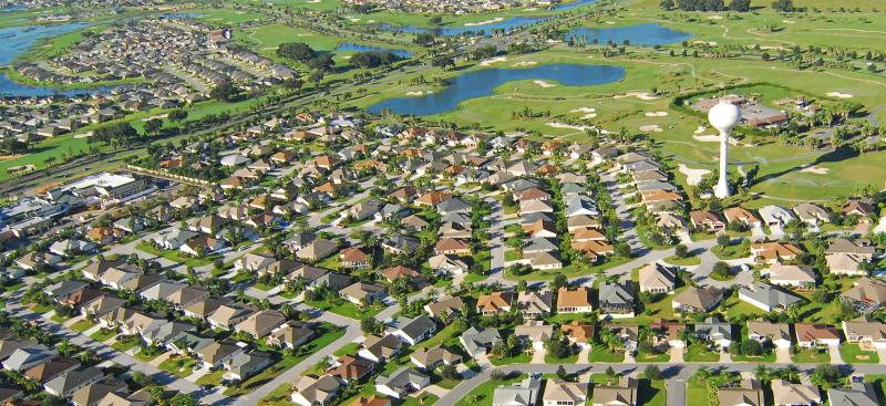 Aerial view of the Villages