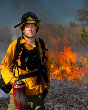 Kawika Bailey on prescribed burn