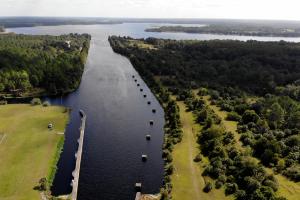 Aerial view of Lake Rousseau