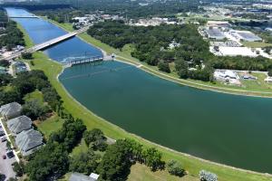 Aerial view of the Tampa Bypass Canal