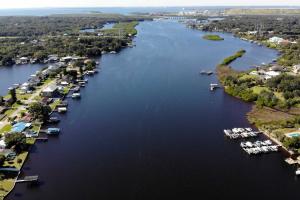 Aerial view of the Alafia River