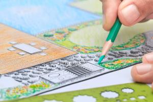 Designing landscape plan