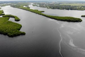 Aerial view of the Little Manatee River.