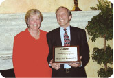 Bill and Nanette Hartmann with Bill’s Government Engineer of the Year Award.