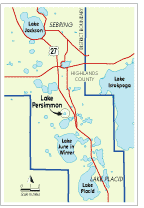 Lake Persimmon Location Map