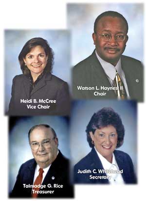 New Governing Board Officers.