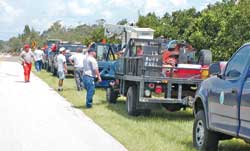 Workers arrive in Polk County