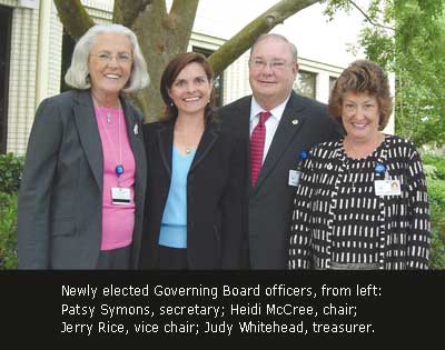 New Governing Board Officers