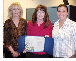 Debbie Harper with Charlotte Post and Tammy Antoine