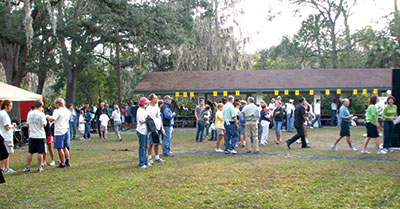 Volunteers at the Hillsborough River & Waterways cleanup.