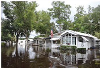 Flooded home.