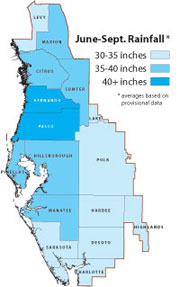 Rainfall map.