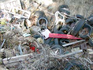 debris removed from area sinkholes