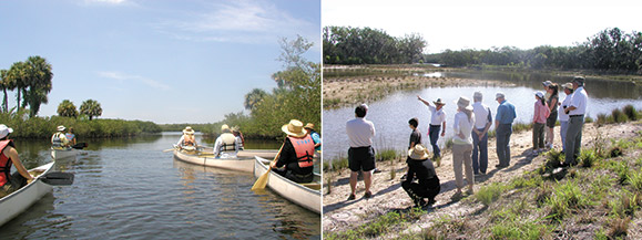 Restoration project areas.