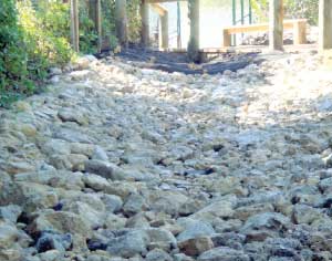 Riprap at Bayhouse Point Avenue