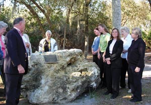 Parker memorial dedication