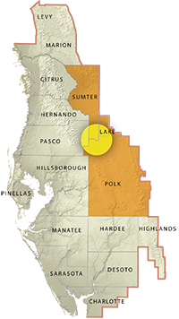 Location map of the Green Swamp East Tract