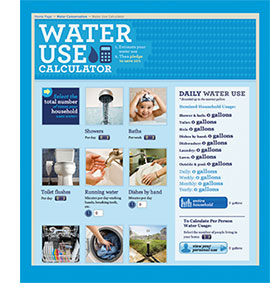 Water use calculator