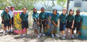 Lincoln Avenue Academy elementary students