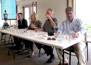 Judging water samples