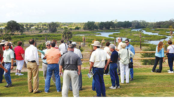 Attendees at Cockroach Bay Restoration Project Dedication