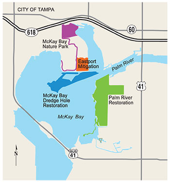 map of McKay Bay