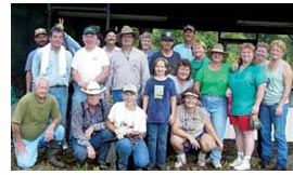 Flatlanders accepting award