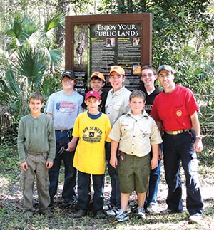 Group photo of Boy Scouts